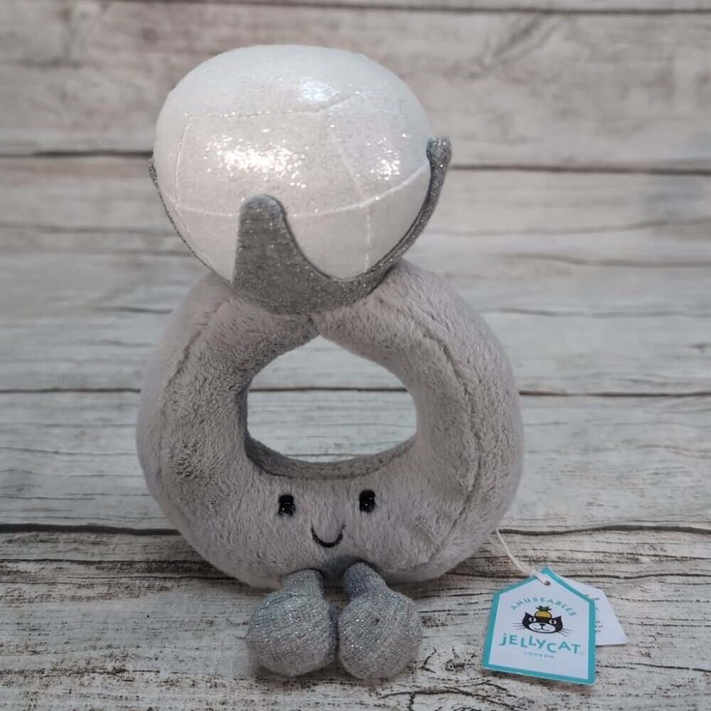Jellycat Amuseables Diamond Ring, NWT